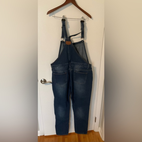 Dark Blue Oversized Overalls - Picture 5 of 5